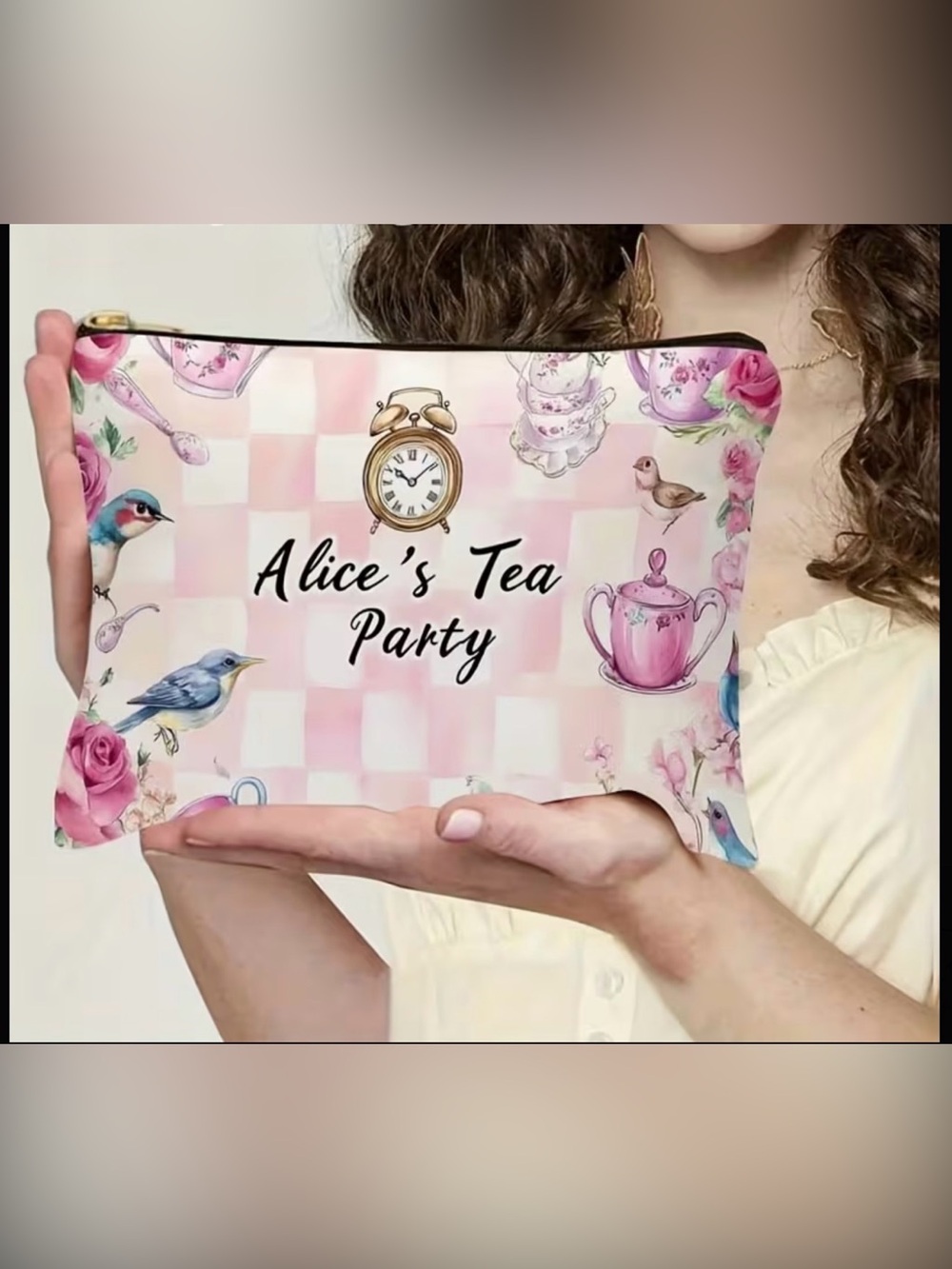 Alice In Wonderland Makeup Bag